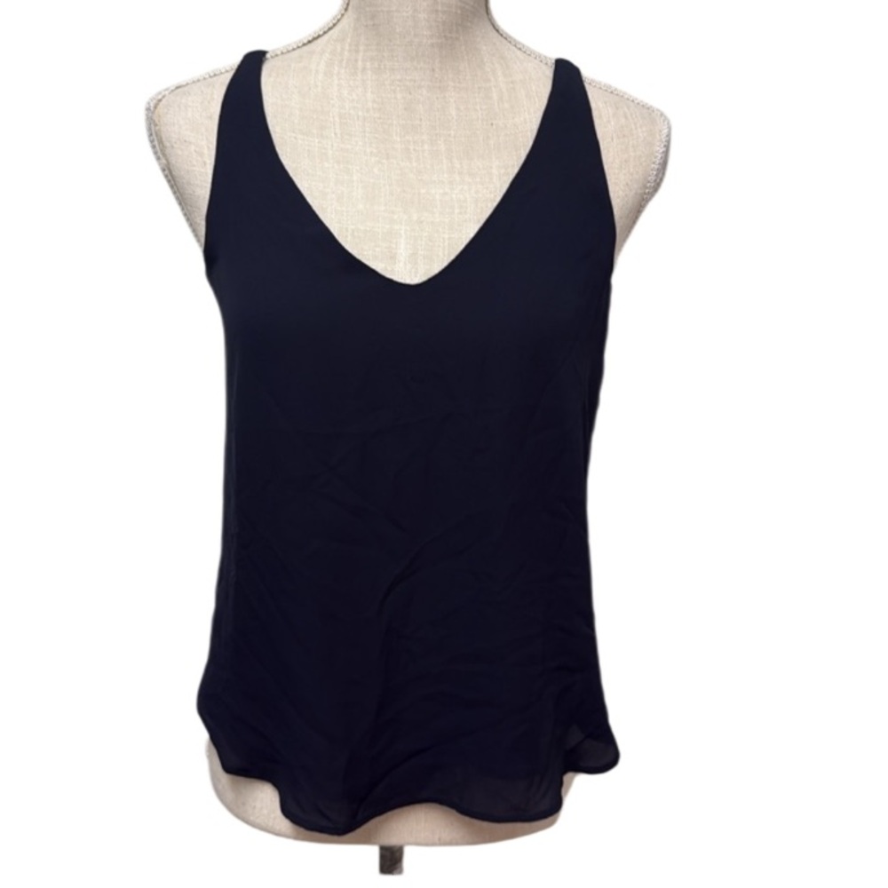NWT LOFT Women's Navy Blue Sleeveless Top Size XS